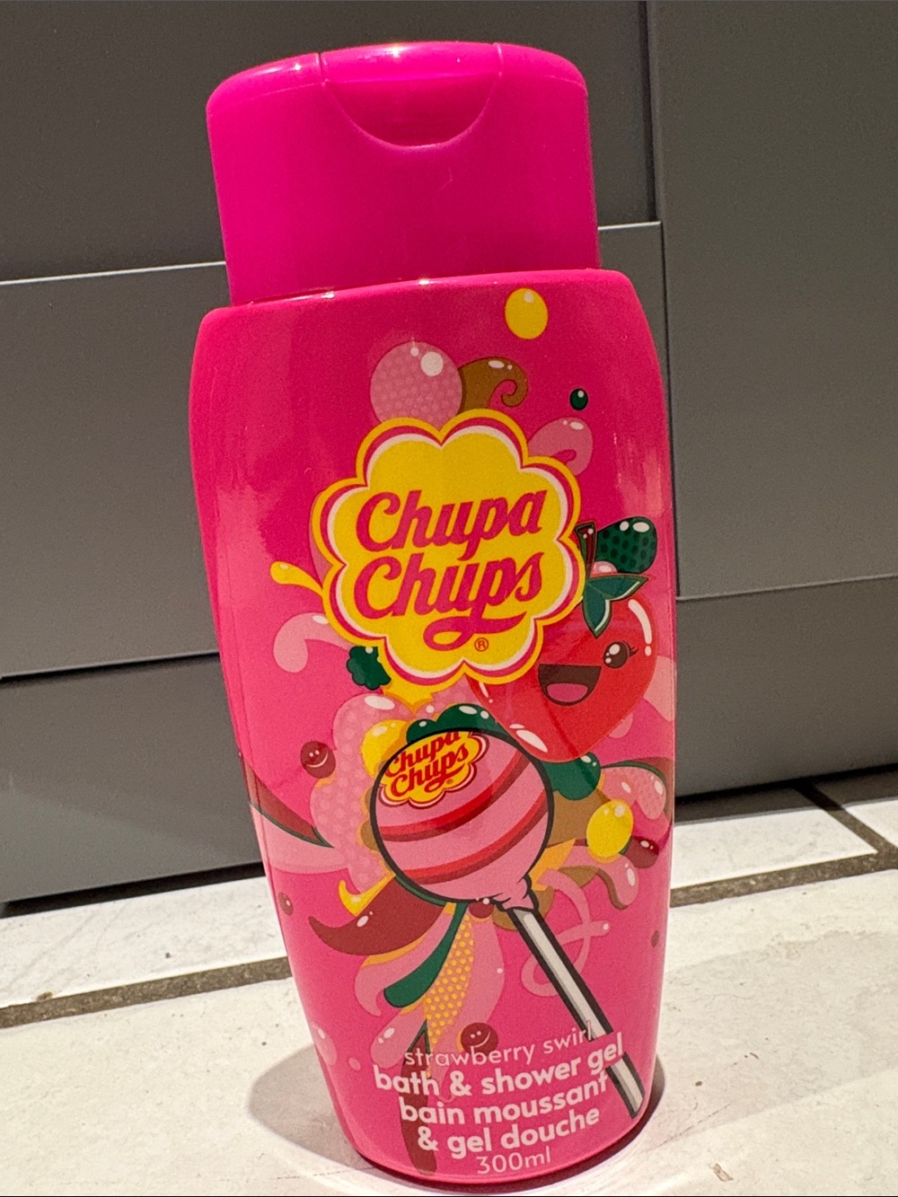 Chupa Chups Strawberry Swirl Pink Bath & Shower Gel